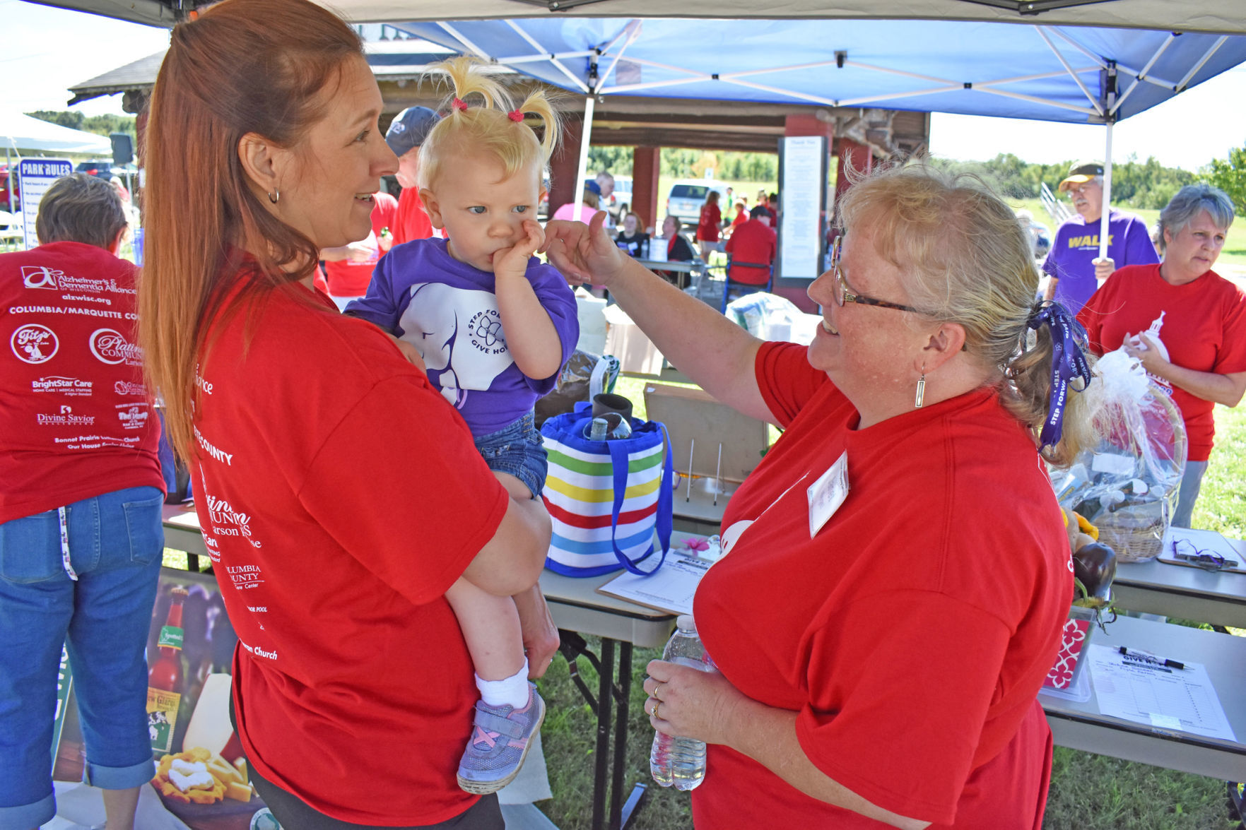 Walk auction tent